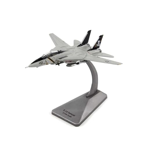 Aerobatic Flugzeug Für AF1 US Navy F14A II Kämpfer VF-84 AJ201 F14 Flugzeug Modell Metall Flugzeug Sammlung Display Souvenir 1/144 Skala von HUANTY