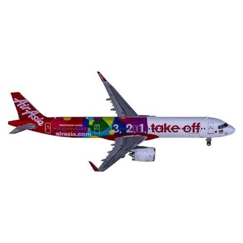 Aerobatic Flugzeug Für AirAsia A321neo 9M-VAA Diecast Luftfahrt Flugzeug Metall Miniaturen Flugzeug Modell Spielzeug Jungen Maßstab 1:400 von HUANTY