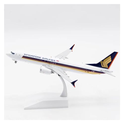 Aerobatic Flugzeug Für B737-8 MAX 9V-MBN Flugzeuge Modellflugzeuge Singapore Airlines Alloy Aircraft Collectible Diecast 1:200 von HUANTY