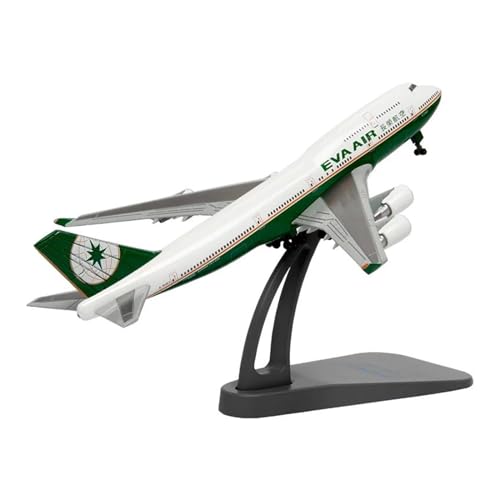 Aerobatic Flugzeug Für Evergreen Airlines B747 Flugzeug-Modell Spielzeug Legierung Flugzeug Flugzeug Verkehrsflugzeug Souvenirs Sammlerstück Display 18cm Maßstab 1:400 von HUANTY