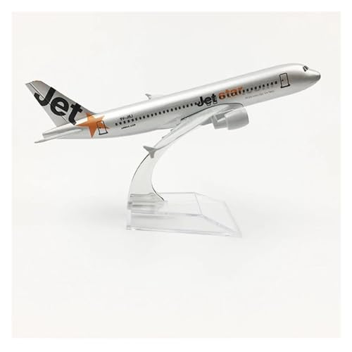 Aerobatic Flugzeug Für Jetstar Airways A320 Airlines Flugzeug Modellflugzeug Druckguss Metall Flugzeug Sammlerstück 16CM von HUANTY
