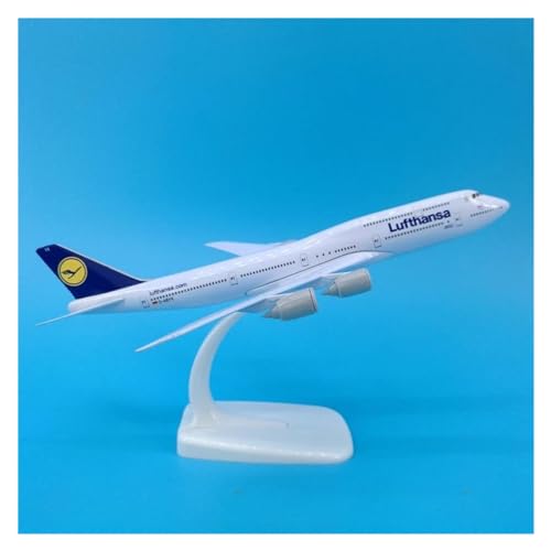 Aerobatic Flugzeug Für Lufthansa Boeing B747 Airlines Flugzeuge Flugzeug Legierung Modell Spielzeug Airliner Spielzeug Sammlung Display 20CM von HUANTY