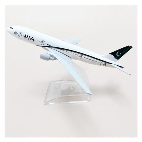 Aerobatic Flugzeug Für PIA Pakistan International Airlines Boeing 777 Flugzeugmodell Flugzeug Flugzeug Metallspielzeug Sammlerstück 16CM von HUANTY