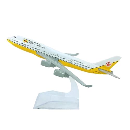 Aerobatic Flugzeug Für Royal Brunei Airlines 1:400 B747-400 747 Modell Spielzeug Metall Legierung Flugzeug Flugzeug Basis Airliner Display Souvenirs 16CM von HUANTY