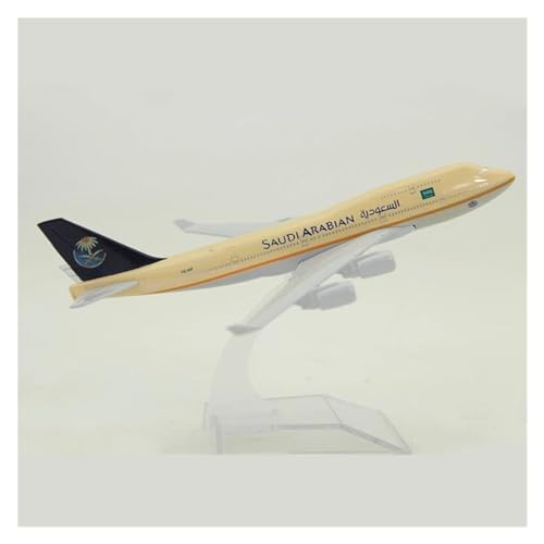Aerobatic Flugzeug Für Saudi Arabian Airlines Boeing B747 Flugzeug Modell Spielzeug Metall Diecast Flugzeug Sammeln Display 16CM Flugzeuge von HUANTY