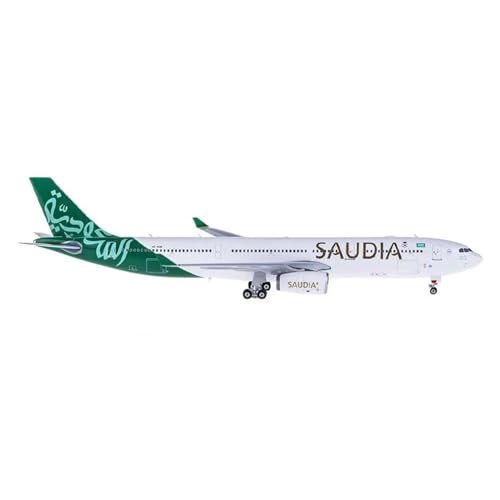 Aerobatic Flugzeug Für Saudia A330-300 HZ-AQE Diecast Flugzeug Legierung Flugzeug Modell Spielzeug Sammeln Ornament Display 1:400 von HUANTY