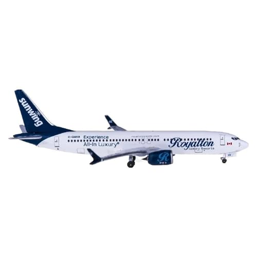 Aerobatic Flugzeug Für Sunwing Airlines 737 MAX 8 C-GMXB Metall Miniaturen Flugzeug Modell Spielzeug Junge Maßstab 1:400 von HUANTY