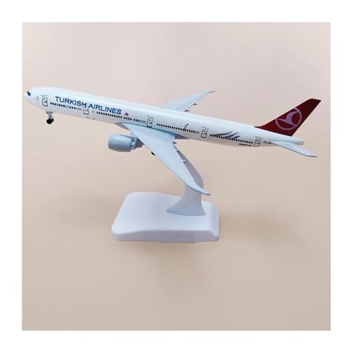 Aerobatic Flugzeug Für Türkische Boeing B777 Flugzeug Metall Modell Flugzeug Modell Spielzeug Mit Rad Sammeln 20CM Flugzeug von HUANTY