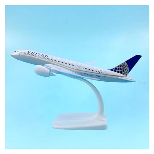 Aerobatic Flugzeug Für United B787 Airlines Flugzeug Luftfahrt Modell Flugzeug Flugzeug Kinder Erwachsene 20 cm 1/400 Maßstab Druckguss Kunststoff Legierung von HUANTY