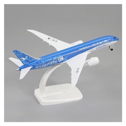 HUANTY Aerobatic Flugzeug Für B787 Xiamen Airlines Flugzeug Modell Legierung Druckguss Spielzeug Erwachsene Fans Sammeln Souvenir Display 18CM Maßstab 1:400 von HUANTY