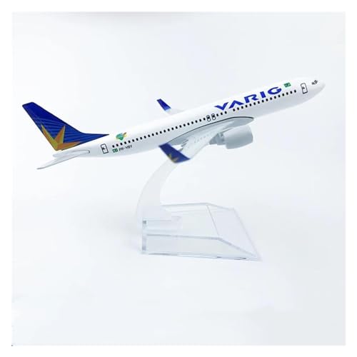 HUANTY Aerobatic Flugzeug Für Brasilien VARIG Airline Boeing B737 Modell Flugzeug Diecast Flugzeug Modell Sammeln 16 cm Flugzeuge von HUANTY