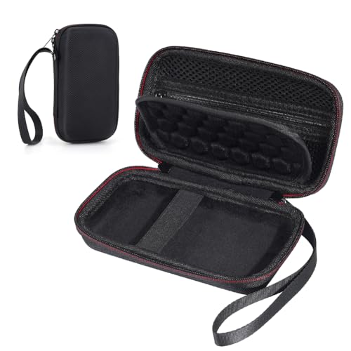HUAOLAWQ Aufbewahrungstasche, stoßfeste tragbare Reisetasche mit Netztasche für -Karte, USB-Typ-C-Kabel, Retro-Spiel-Reise-Aufbewahrungshalter für RG35XX H/RG353M Handheld-Spielekonsole von HUAOLAWQ