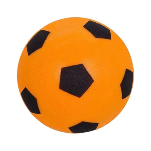 HUAOLAWQ Leiser Fußball, geräuschloser Schaumstoff-Fußball, 21 cm, stummgeschalteter, Springender Ball, bequemer Air-Bounce-Fußball für Kinder, Jungen und Mädchen von HUAOLAWQ