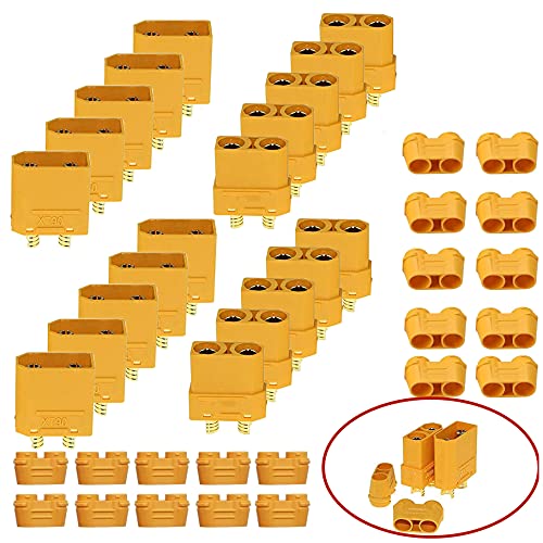 HUAZIZ 10 Paar XT90 Bullet Männlich Buchse Bananenstecker Rundstecker Bullet Connector für RC Batterie XT90 Stecker mit Isolierhülle,XT90 Batterie Anschlüsse HUAZIZ 10 Paar XT90 Bullet Männlich Buchse Bananenstecker Rundstecker Bullet Connector für RC Batterie XT90 Stecker mit Isolierhülle,XT90 Batterie Anschlüsse von HUAZIZ