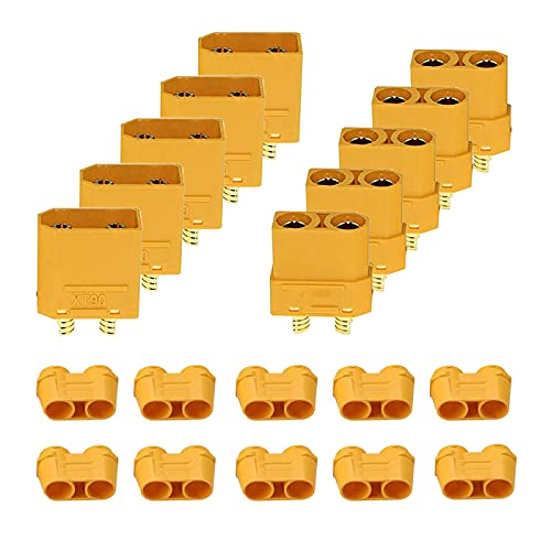 HUAZIZ 5 Paar XT90 Bullet Männlich Buchse Bananenstecker Rundstecker Bullet Connector für RC Batterie XT90 Stecker mit Isolierhülle,XT90 Batterie Anschlüsse HUAZIZ 5 Paar XT90 Bullet Männlich Buchse Bananenstecker Rundstecker Bullet Connector für RC Batterie XT90 Stecker mit Isolierhülle,XT90 Batterie Anschlüsse von HUAZIZ