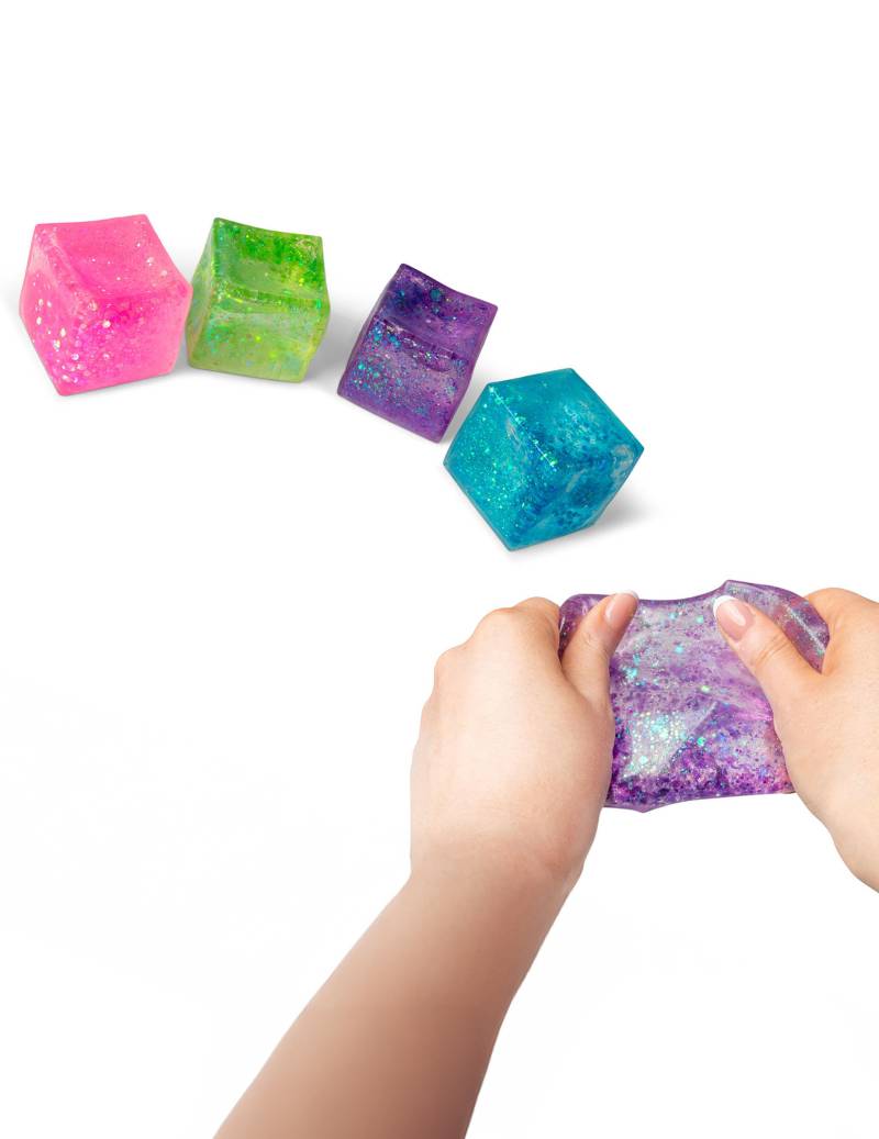 Anti Stress Würfel Scrunchems Glitzer von HUBTOYS