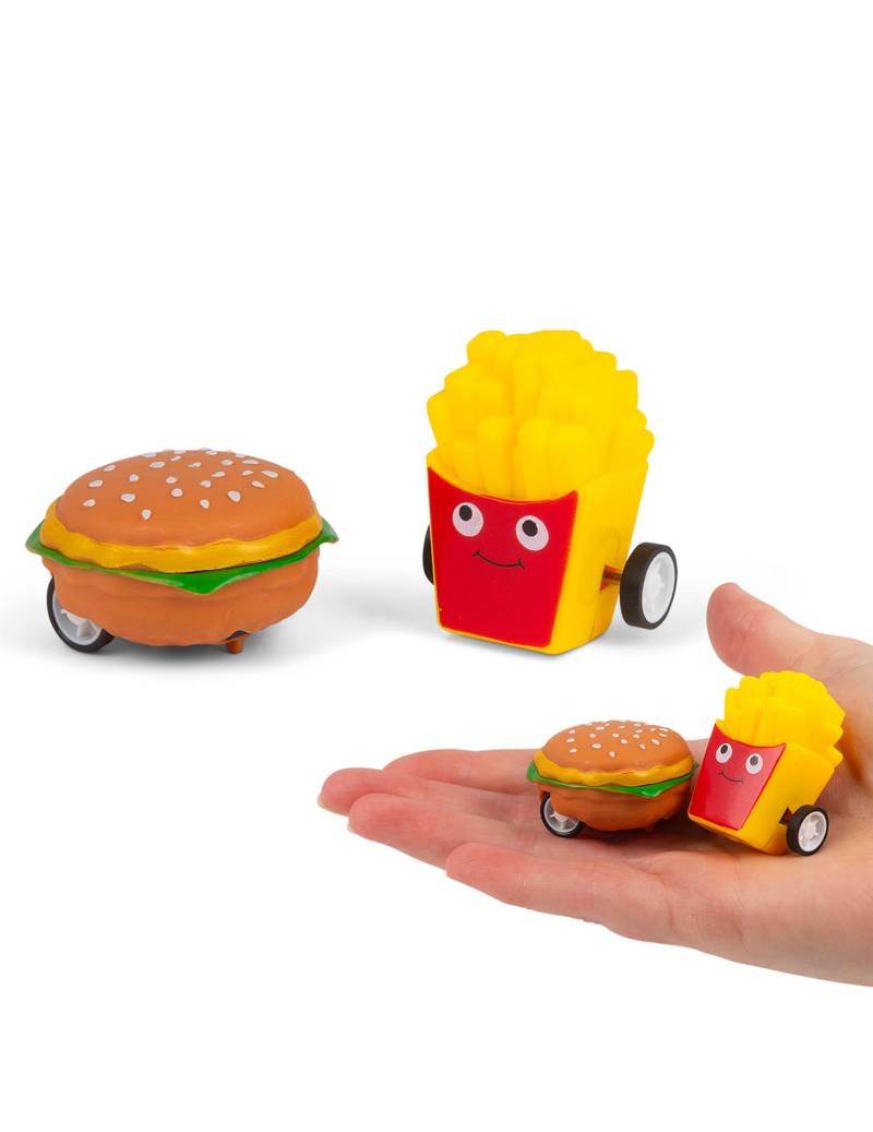 Aufziehspielzeug Fast Food: Hamburger und Pommes Frites von HUBTOYS