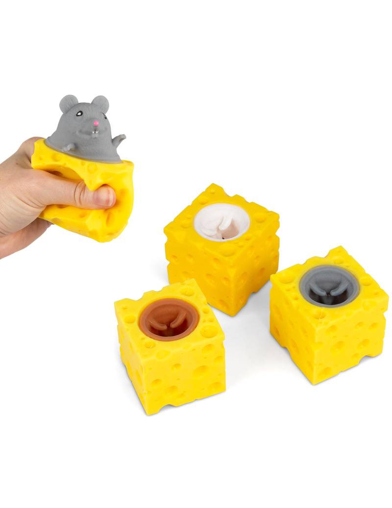 Pop Up Spielzeug Maus Käsewürfel von HUBTOYS