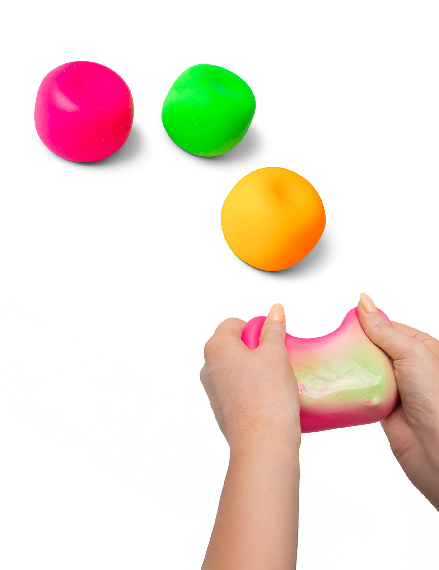 Scrunchems Anti-Stressball – dehnbar, farbenfroh von HUBTOYS