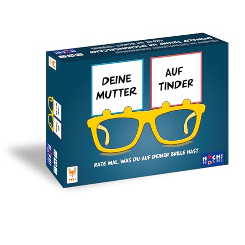 HUCH!, Deine Mutter auf Tinder - Gesellschaftsspiel, Lustiges Ratespiel mit 50 Personen- und 50 Situationskarten, Spaß für die ganze Familie, Für 2–6 Spieler ab 14 Jahren von HUCH!
