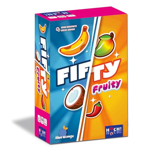 HUCH!, Fifty Fruity, Familienspiel mit witzigem Bluff-Mechanismus, Kartenspiel mit einfachen Regeln, Ideal für unterwegs, Für 2–6 Spieler ab 8 Jahren HUCH!, Fifty Fruity, Familienspiel mit witzigem Bluff-Mechanismus, Kartenspiel mit einfachen Regeln, Ideal für unterwegs, Für 2–6 Spieler ab 8 Jahren von HUCH!