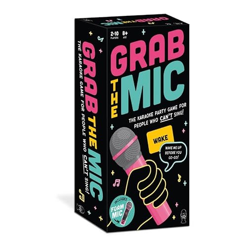 HUCH!, Grab The Mic Spiel Deutsch, Karaoke Spiel mit lustigen Songtext-Challenges, Partyspiele lustig für Familien und Freunde, Für 2-8 Spieler ab 8 Jahren HUCH!, Grab The Mic Spiel Deutsch, Karaoke Spiel mit lustigen Songtext-Challenges, Partyspiele lustig für Familien und Freunde, Für 2-8 Spieler ab 8 Jahren von HUCH!