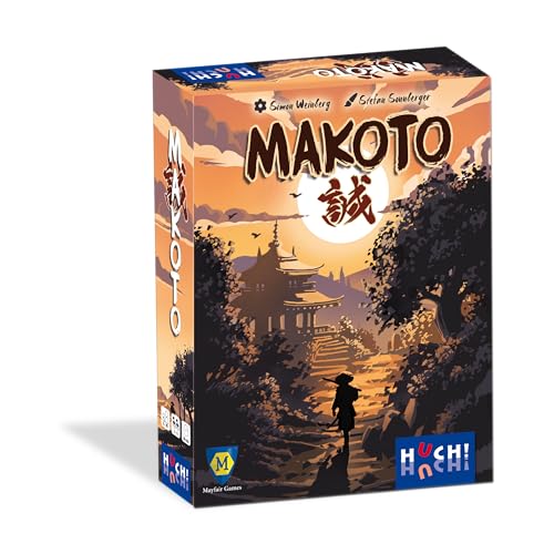 HUCH!, Makoto – Familienspiel mit Japan-Thema, strategisches Kartenspiel mit wunderschönen Illustrationen, cleveres Kletterspiel, Für 2–6 Spieler ab 8 Jahren von HUCH!
