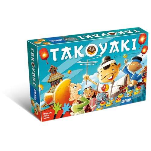 HUCH!, Takoyaki Gesellschaftsspiel, Rasantes Geschicklichkeitsspiel rund um japanische Takoyaki, Familienspaß mit Echtzeit-Aktion, Für 2 bis 4 Spieler ab 6 Jahren HUCH!, Takoyaki Gesellschaftsspiel, Rasantes Geschicklichkeitsspiel rund um japanische Takoyaki, Familienspaß mit Echtzeit-Aktion, Für 2 bis 4 Spieler ab 6 Jahren von HUCH!