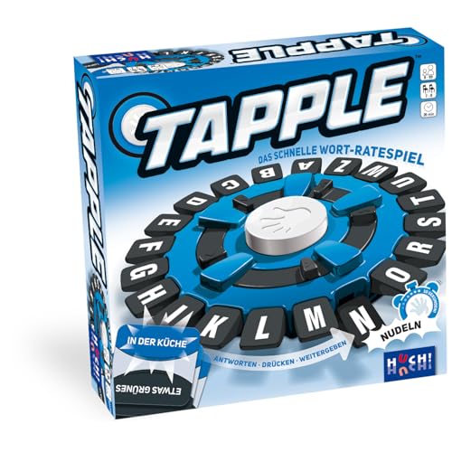 HUCH!, Tapple Spiel Deutsch, Das Original, Stadt-Land-Fluss-Spiel mit Timer, Rasantes Wortspiel für Familie & Partys, Für 2-8 Spieler ab 8 Jahren von HUCH!