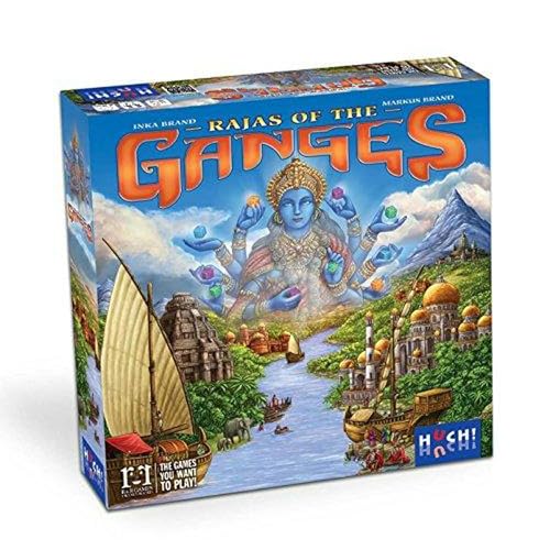 HUCH! Rajas of The Ganges - Stategiespiele Erwachsene, Brettspiele ab 10 Jahre, Spiele für 2 Personen, Stategie Gesellschaftsspiele, Strategie-Spiel & Brettspiel zu zweit HUCH! Rajas of The Ganges - Stategiespiele Erwachsene, Brettspiele ab 10 Jahre, Spiele für 2 Personen, Stategie Gesellschaftsspiele, Strategie-Spiel & Brettspiel zu zweit von HUCH!