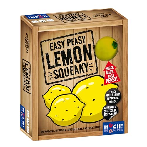 HUCH! Easy Peasy Lemon Squeaky Partyspiel, ab 12 Jahre, die Man den Mitspielern unterjubeln kann von HUCH!