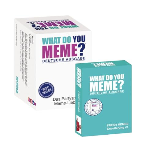 HUCH! Partyspiel-Set 'What do You Meme? (DE) + Erweiterung Fresh Memes #1 (DE) von HUCH!