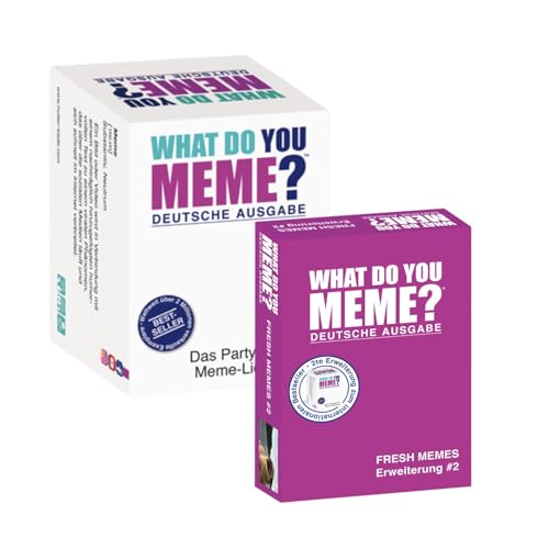 HUCH! Partyspiel-Set 'What do You Meme? (DE) + Erweiterung Fresh Memes #2 (DE) von HUCH!