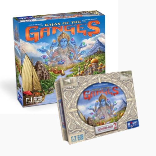 HUCH! Strategiespiel-Set 'Rajas of The Ganges + Erweiterung Goodie Box #2' von HUCH!