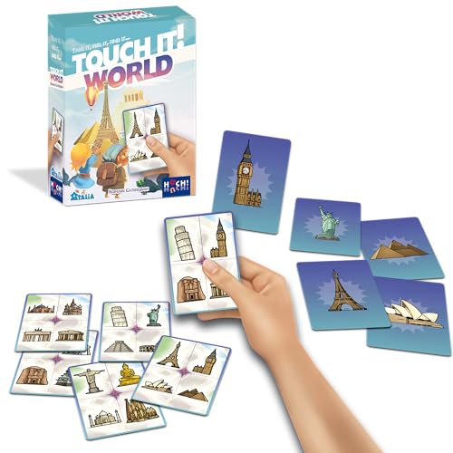 HUCH! Touch it - World Familienspiel für 2 bis 6 Spieler ab 6 Jahren; Erfühle die Prägung auf der Kartenrückseite; Für Jede Gelegenheit und Altersstufe von HUCH!