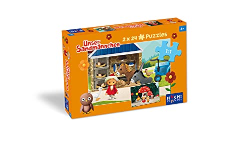 HUCH! Unser Sandmännchen Kinderpuzzle, 2 Puzzles á 24 Teile von HUCH!