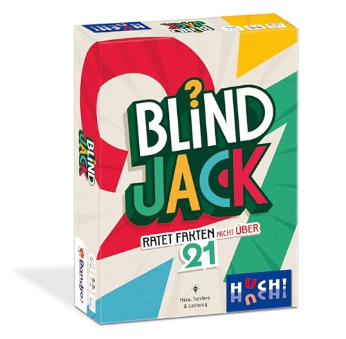 Huch!, Blind Jack, Schätzspiel mit besonderem Kniff, Spannendes Spiel für 2 Teams, Perfekt für Zwischendurch und Unterwegs, Für 2–12 Spieler ab 10 Jahren von HUCH!