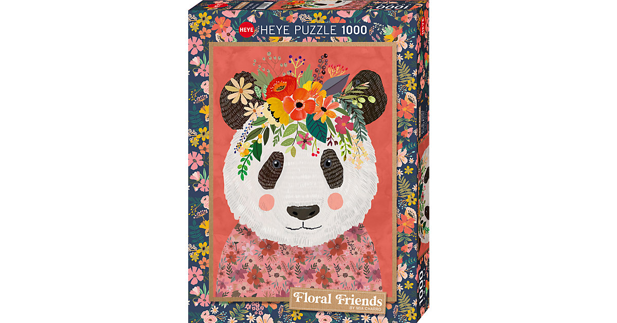 Puzzle Cuddly Panda, Floral Friends by Mia Charro, 1.000 Teile Puzzle Cuddly Panda, Floral Friends by Mia Charro, 1.000 Teile von HEYE