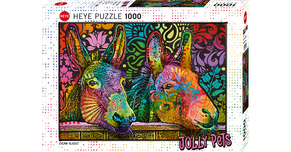 Puzzle Jolly Pets Donkey Love, 1.000 Teile von HEYE
