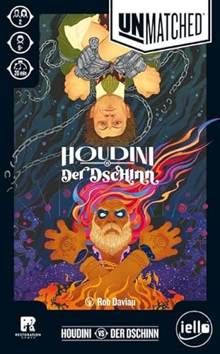 iello | Unmatched - Houdini vs Der Dschinn | Gesellschaftsspiel | für 2 Spieler ab 9 Jahren von IELLO