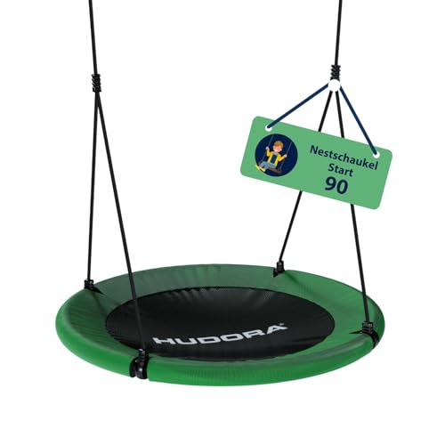 HUDORA Start Nestschaukel - Höhenverstellbare Schaukel mit 90 cm Durchmesser - Hochwertige Kinderschaukel mit geschlossener Sitzfläche bis 100 kg - Wetterbeständige Indoor- & Outdoor-Korbschaukel HUDORA Start Nestschaukel - Höhenverstellbare Schaukel mit 90 cm Durchmesser - Hochwertige Kinderschaukel mit geschlossener Sitzfläche bis 100 kg - Wetterbeständige Indoor- & Outdoor-Korbschaukel von HUDORA