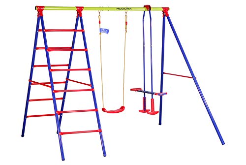 HUDORA Schaukel-Gestell HD 800, metall mit Kinder-Schaukel, Gondel-Doppelschaukel & Klettergerüst - 64012 HUDORA Schaukel-Gestell HD 800, metall mit Kinder-Schaukel, Gondel-Doppelschaukel & Klettergerüst - 64012 von HUDORA
