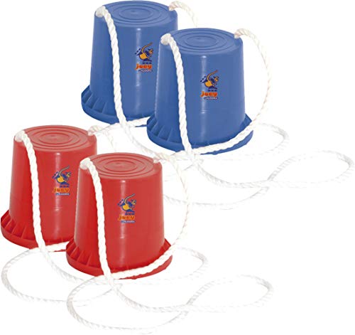 Hudora Topfstelzen joey (2 Paar (Rot + Blau)) von HUDORA