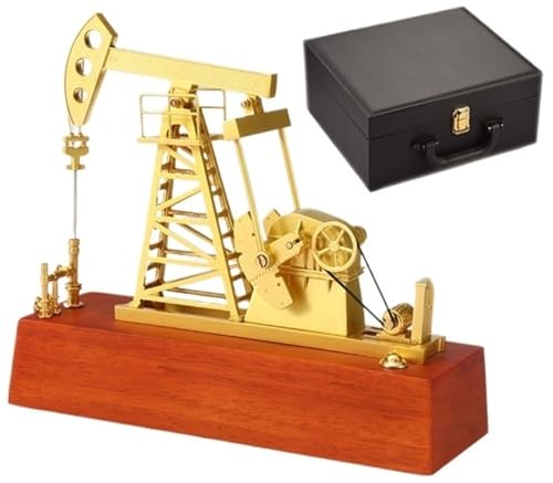 Ölbrunnen-Pumpenwagenheber-Metallmodell, Elektrisches Metall-Ölbrunnen-Pumpenwagenheber-Modell, 3D-Ölpumpeneinheit-Modell, Simulation, Funktionierender Mechanischer Wagenheber(Style 2) von HUFENYU
