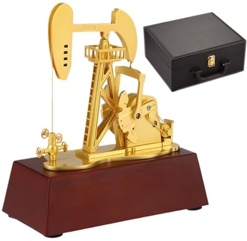 Ölbrunnen-Pumpenwagenheber-Metallmodell, Elektrisches Metall-Ölbrunnen-Pumpenwagenheber-Modell, 3D-Ölpumpeneinheit-Modell, Simulation, Funktionierender Mechanischer Wagenheber(Style 3) von HUFENYU