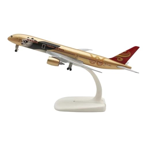 Flugzeugmodell Mini-Legierung Simulation für Hainan Airlines für Boeing B787 Ornamente Miniatur 20 cm Schreibtischdekoration mit Rädern von HUGGES