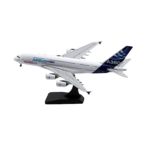 HUGGES 1: 400 Passend Für A380 Airliner Static Simulation Alloy Die Casting Scale Model Aircraft Craft Decoration von HUGGES