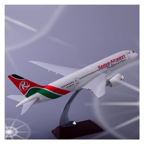 HUGGES 43 cm Maßstab 1:172 Für Boeing B787 Kenya Airways, Basislegierung, Flugzeugmodell, Spielzeugsammlung von HUGGES