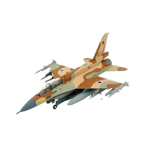 HUGGES Casting im Maßstab 1:200, geeignet für F16D-Kampfflugzeug, legiertes fertiges Flugzeugmodell, geeignet für Spielzeug-Display-Sammlung, 2,95 Zoll von HUGGES