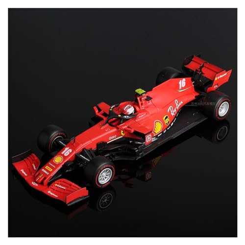 HUGGES F1 Im Maßstab 1 18 Für Ferrari-Druckgussautomodell – SF23#16 Charles Leclerc #55 Carlos Sainz Racing 2023 – Sammleredition (Color : SF1000 16#-1 2020, Size : Standard Box) von HUGGES